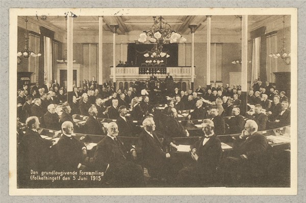 Den grundlovgivende Forsamling (Landsthinget) den 5 Juni 1915