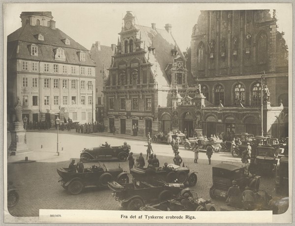 583/1670. Fra det af Tyskerne erobrede Riga.