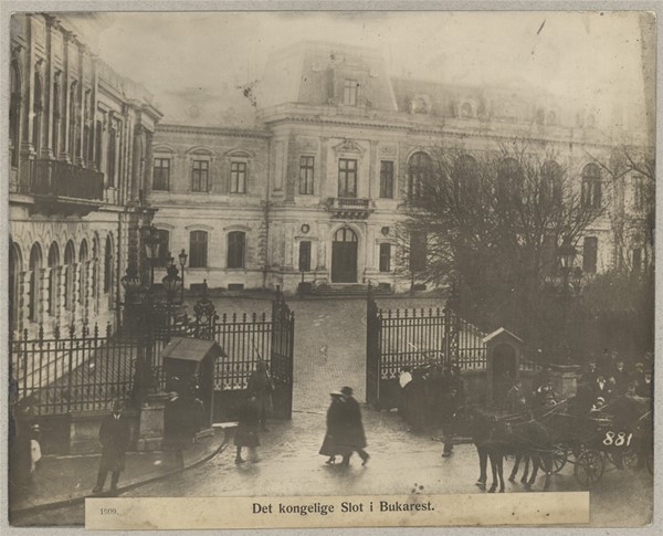 1909. Det kongelige Slot i Bukarest.