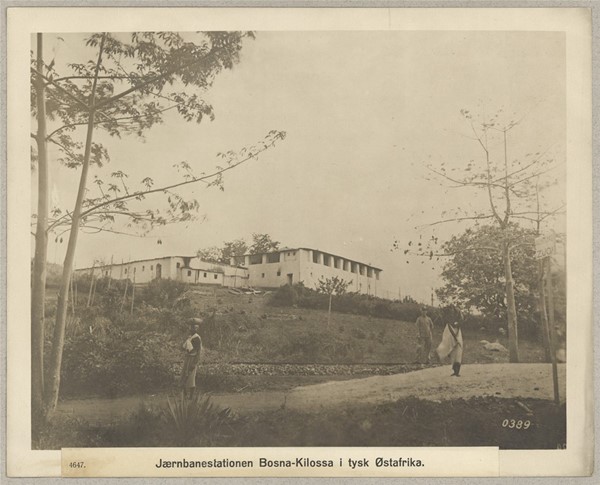 4647. Jærnbanestationen i Bosna-Kilossa i tysk Østafrika.