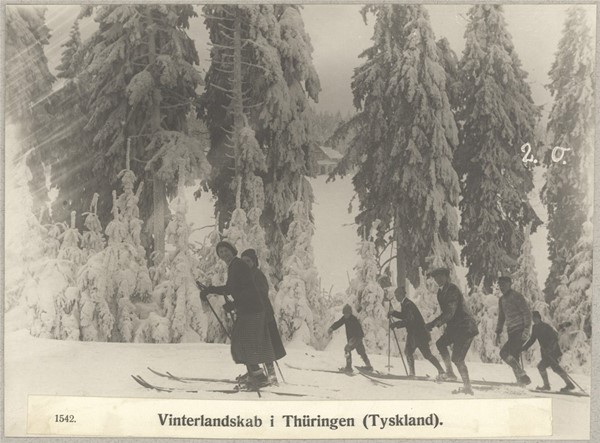 1542. Vinterlandskab i Thüringen (Tyskland).