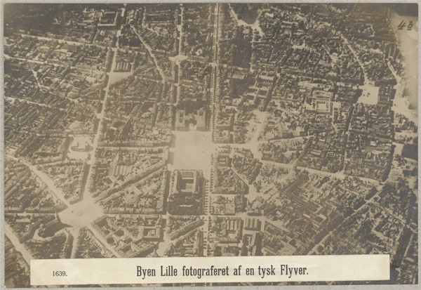 1639. Byen Lille fotograferet af en tysk Flyver.