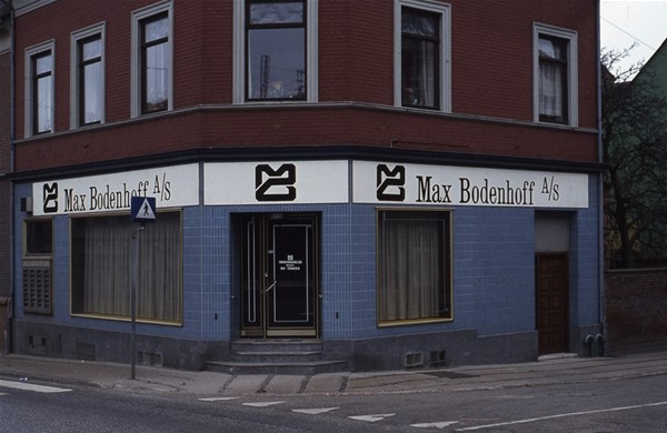 Hjørnet til Zahnsgade - Max Bodenhof Kontormaskiner i det tidligere Bageri