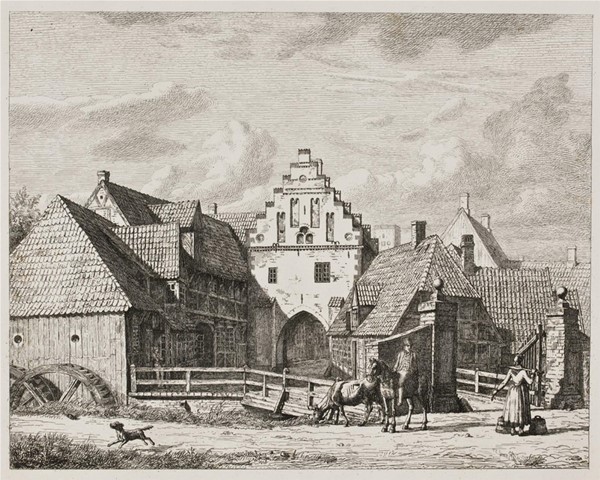 Nørreport i Ribe, således som den var indtil 1843