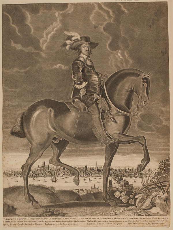Oliver Cromwell til hest