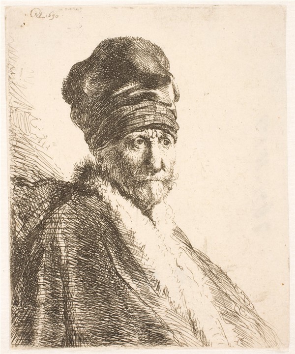 Mand med høj hue (Rembrandts fader?)