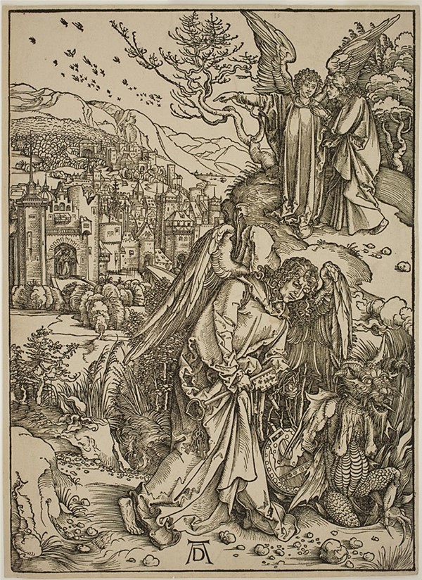 Englen viser Johannes det ny Jerusalem