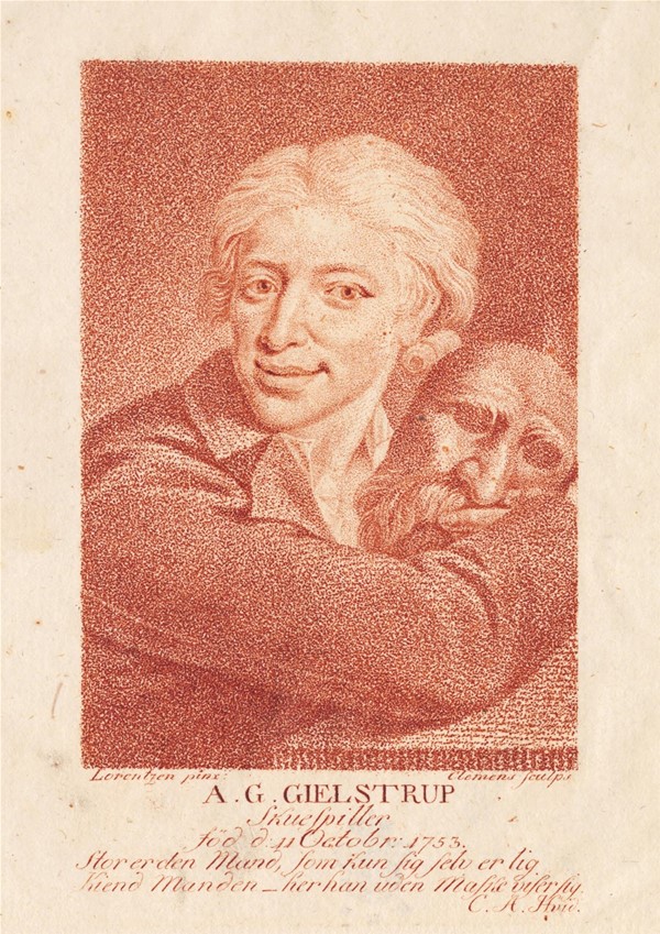 Skuespilleren Adam Gottlob Gielstrup (1753-1830)