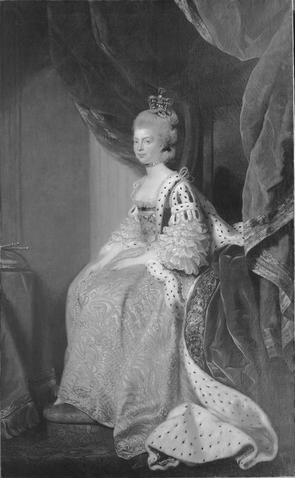 Charlotte  Sofie af Mecklenburg-Strelitz. Kong Georg III's gemalinde