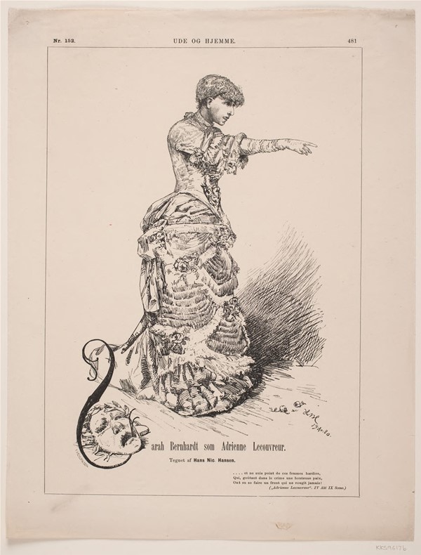 Sarah Bernhardt som Adrienne Lecouvreur